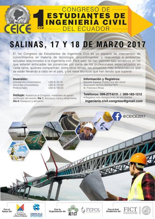 I Congreso de Estudiantes de Ingeniería Civil del Ecuador
