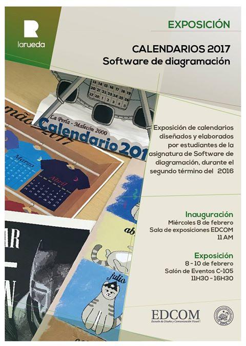 Exposición Calendarios 2017 Software de Diagramación