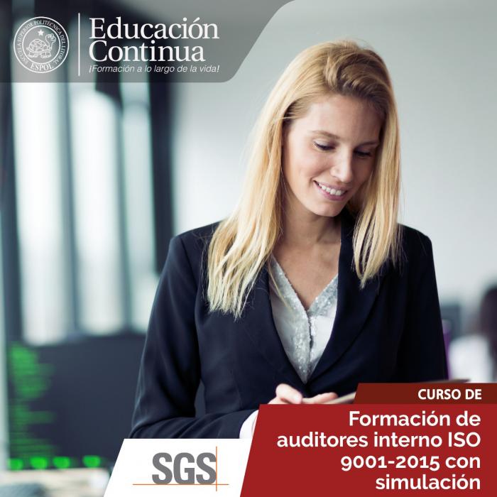 Auditor Interno ISO 9001:2015 con simulación -en alianza con SGS