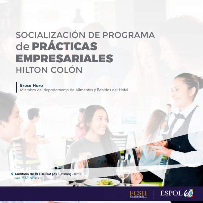 Socialización del programa de prácticas empresariales del Hotel Hilton Colón