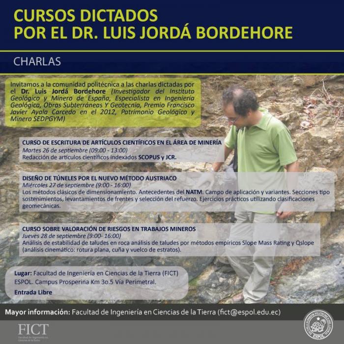 Ciclo de cursos dictados por el Dr. Luis Jordá Bordehore