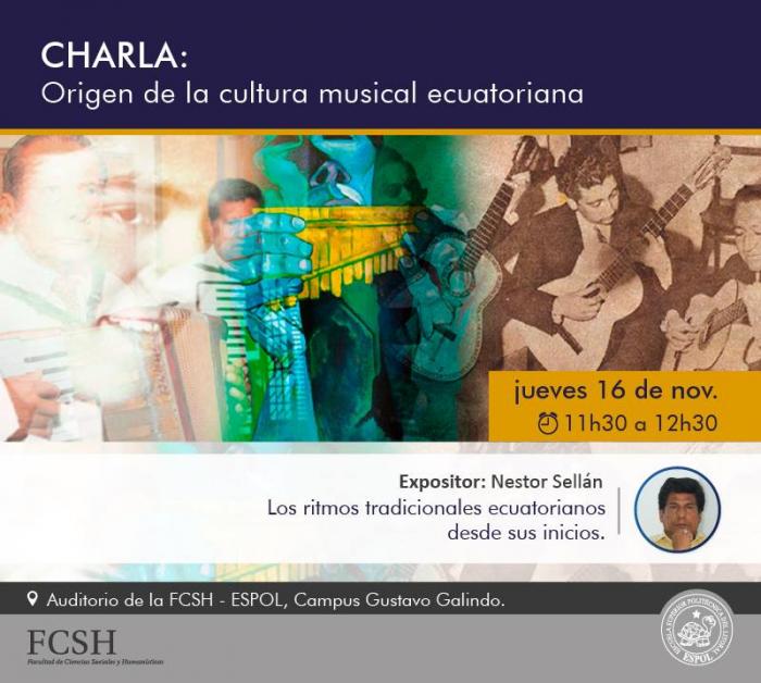 Charla: Origen de la cultura musical ecuatoriana