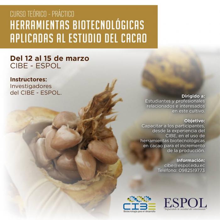 Curso: Herramientas biotecnológicas aplicadas al estudio del cacao