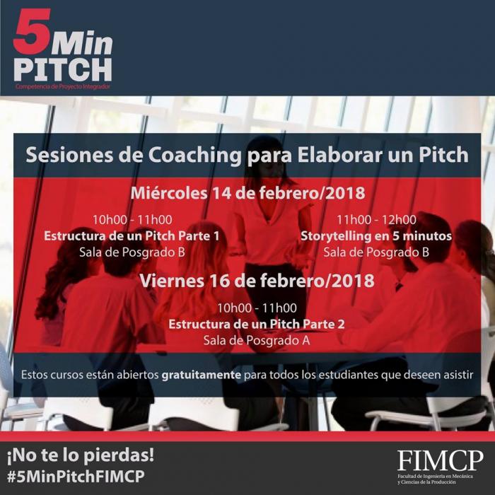 Sesiones de coaching para elaborar un pitch