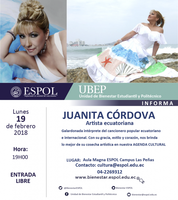 Concierto de gala de Juanita Córdova