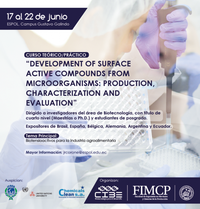 Curso 'Development of surface active compounds from microorganisms Production, characterization and evaluation'