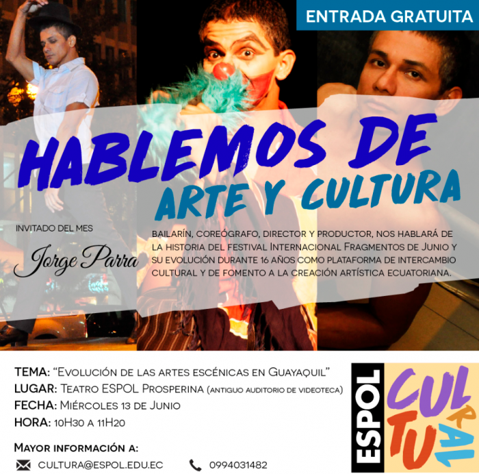 Charla: Evolución de las artes escénicas en Guayaquil