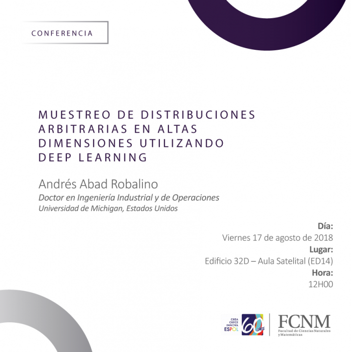 Conferencia: Muestreo de distribuciones arbitrarias en altas dimensiones utilizando deep learning