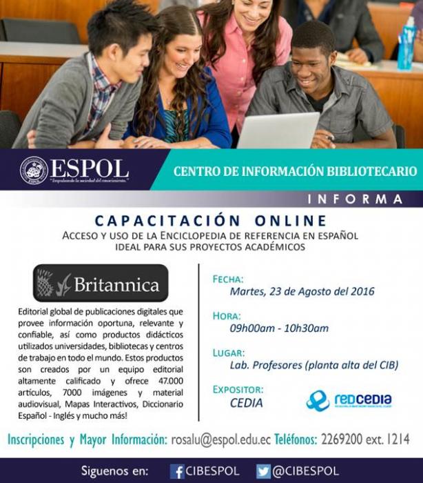 Capacitación Online: Acceso y uso de la Enciclopedia de referencia en español ideal para sus proyectos académicos