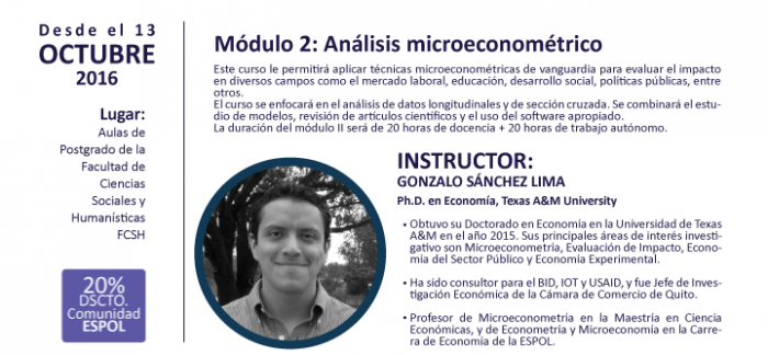 Conferencia: Análisis microeconométrico
