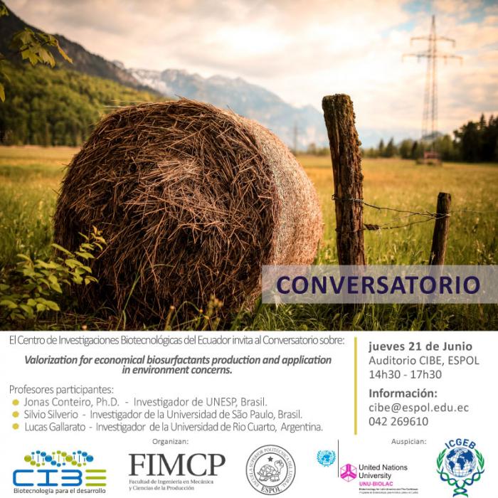 Conversatorio: Valorization for economical biosurfactans production and aplicattion in environment concerns