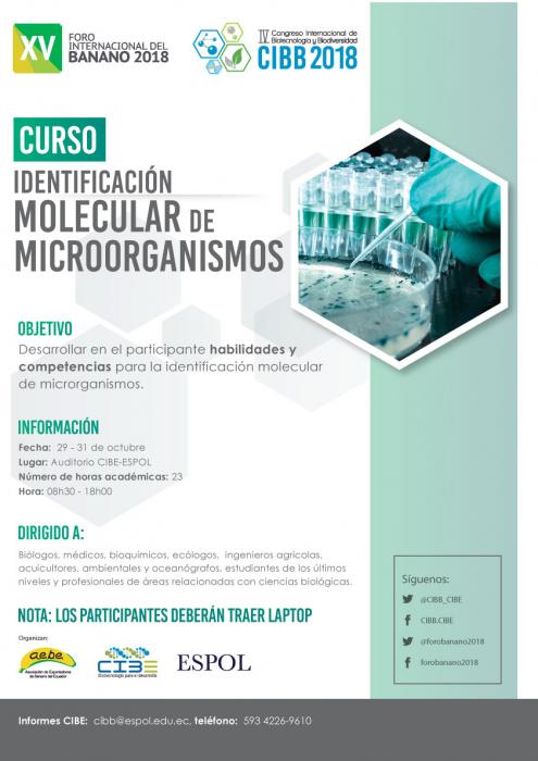 Curso: Identificación molecular de microorganismos