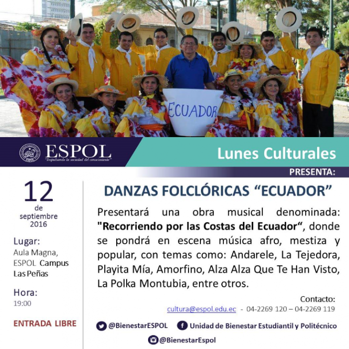 Danzas Folclóricas "Ecuador"