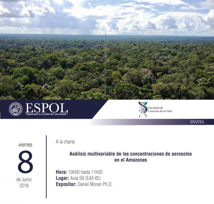 Charla: Análisis multivariable de las concentraciones de aerosoles en el Amazonas