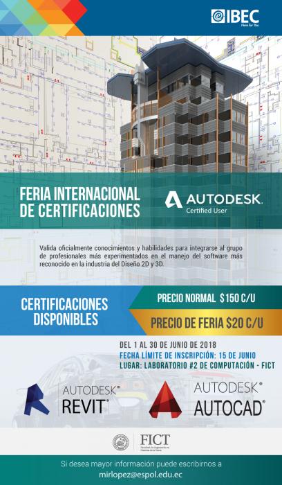 Feria internacional de certificaciones Autodesk