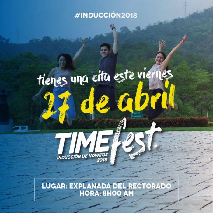 TimeFest, inducción de novatos 2018