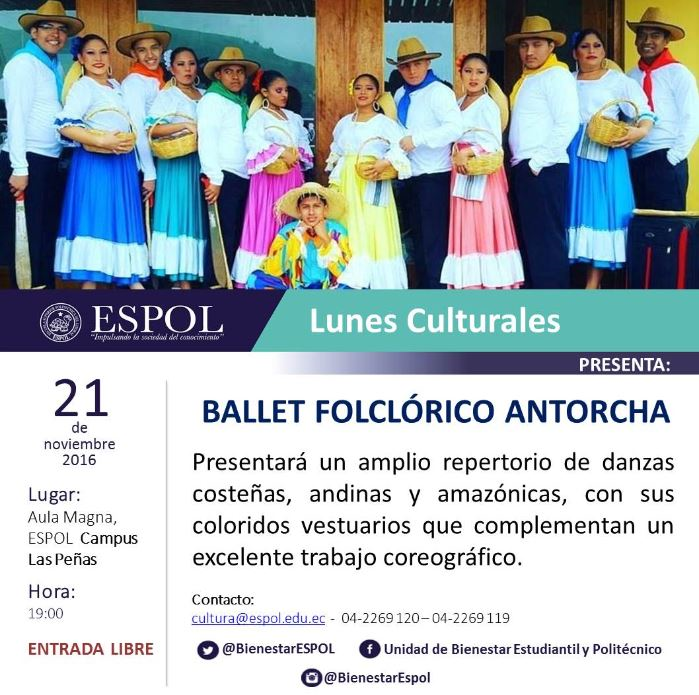 Lunes Cultural: Ballet Folclórico Antorcha