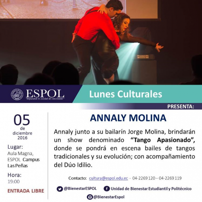 Lunes Culturales: Annaly Molina