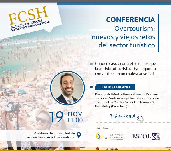 Conferencia: 'Overturism, nuevos y viejos retos del sector turístico'