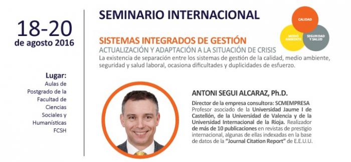 Seminario Internacional: Sistemas Integrados de Gestión