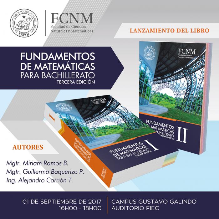 Presentación de la tercera edición del Libro Fundamentos de Matemáticas para Bachillerato