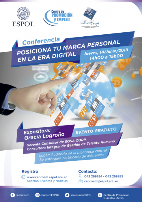 Conferencia: Posiciona tu marca personal en la era digital