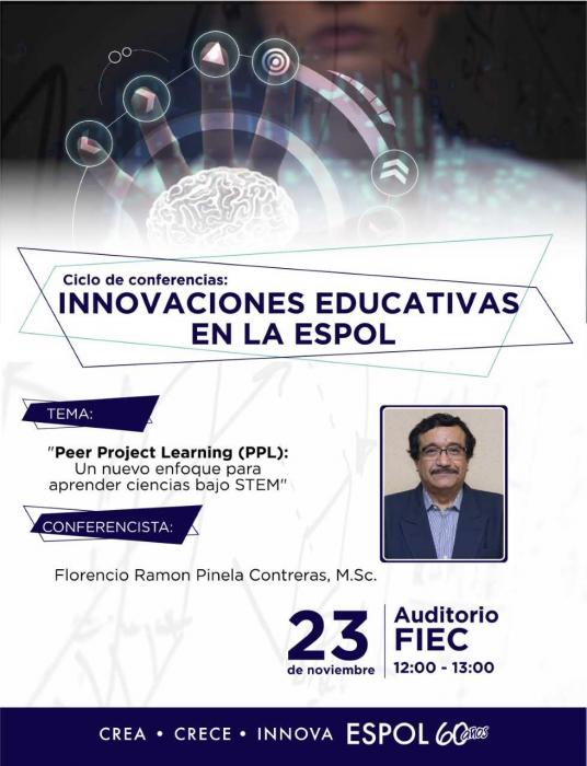 Conferencia: Peer Project Learning (PPL): Un nuevo enfoque para aprender ciencias bajo STEM 