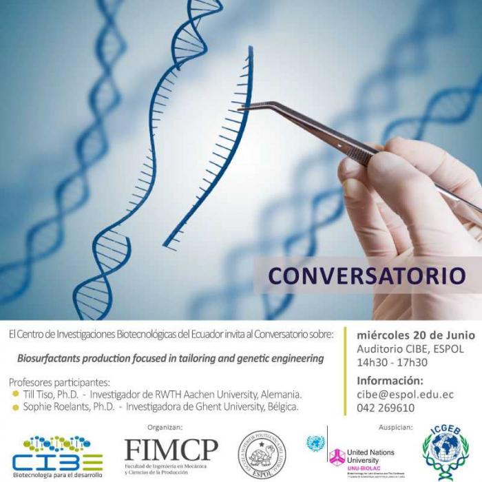 Conversatorio Biosurfactans production focused in tailoring and genetic engineering