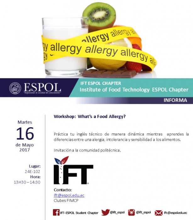 Workshop: What's a food allergy?