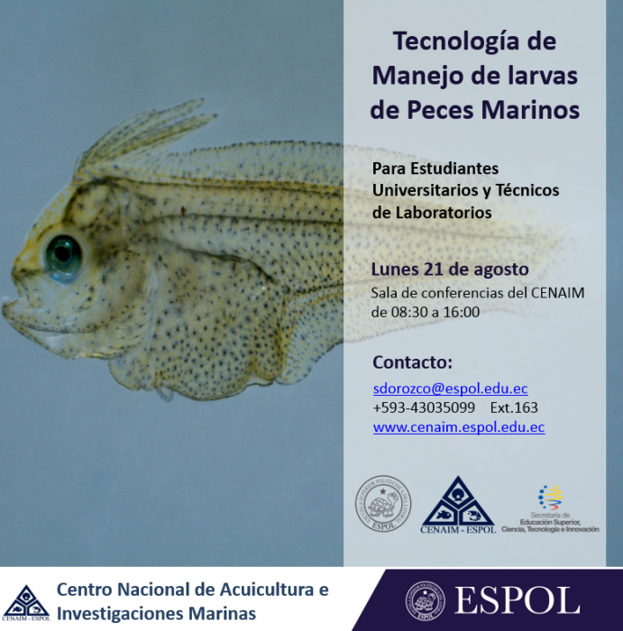 Curso: Tecnología de manejo de larvas de peces marinos