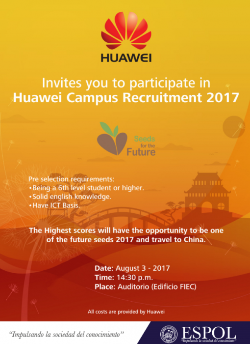 Huawey Campus Recruitment 2017