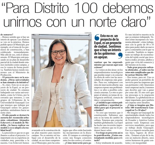 "Para Distrito 100 debemos unirnos con un norte claro"