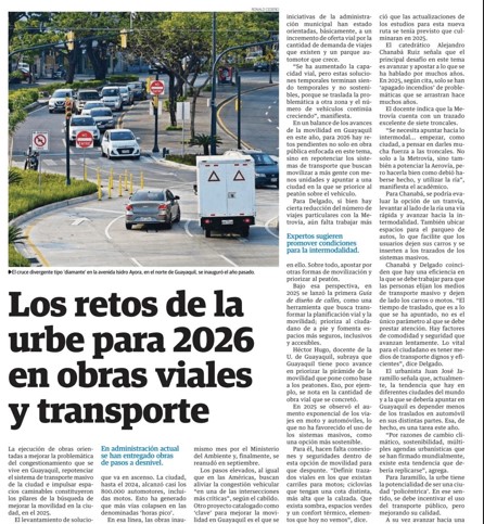 Los retos de la urbe para 2026 en obras viales y transporte