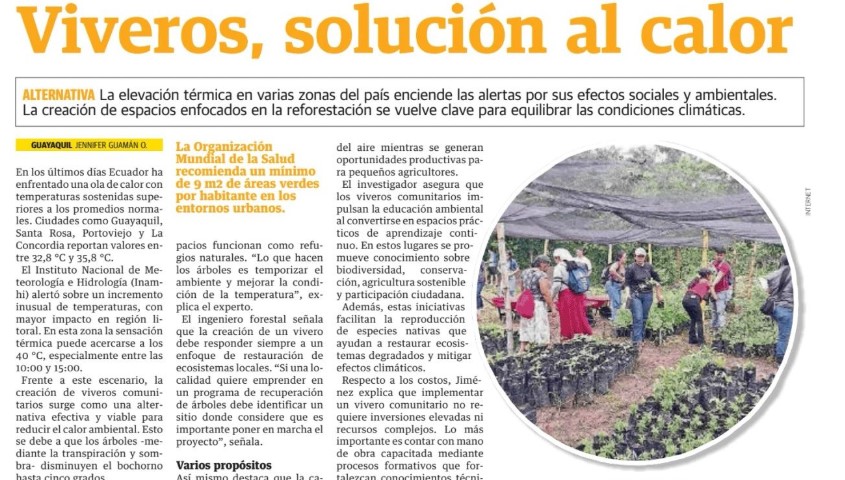 VIVEROS, SOLUCIÓN AL CALOR