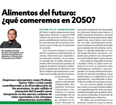 ALIMENTOS DEL FUTURO: ¿QUÉ COMEREMOS EN 2050?