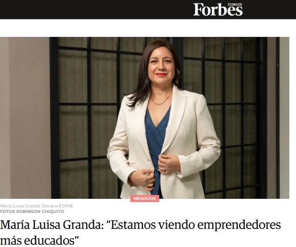 MARÍA LUISA GRANDA: "ESTAMOS VIENDO EMPRENDEDORES MÁS EDUCADOS" 