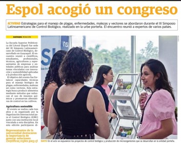 ESPOL FUE SEDE DEL III SIMPOSIO LATINOAMERICANO DE CONTROL BIOLÓGICO