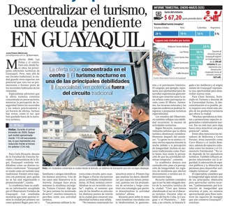 DESCENTRALIZAR EL TURISMO, UNA DEUDA PENDIENTE EN GUAYAQUIL
