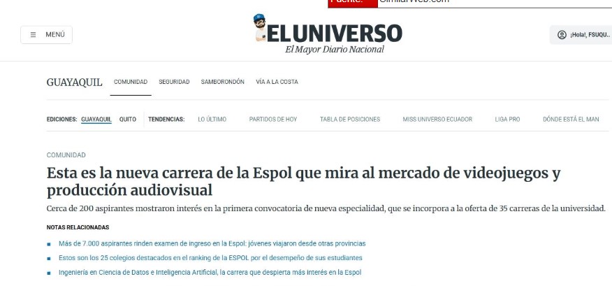 Esta es la nueva carrera de la Espol que mira al mercado de videojuegos y producción audiovisual
