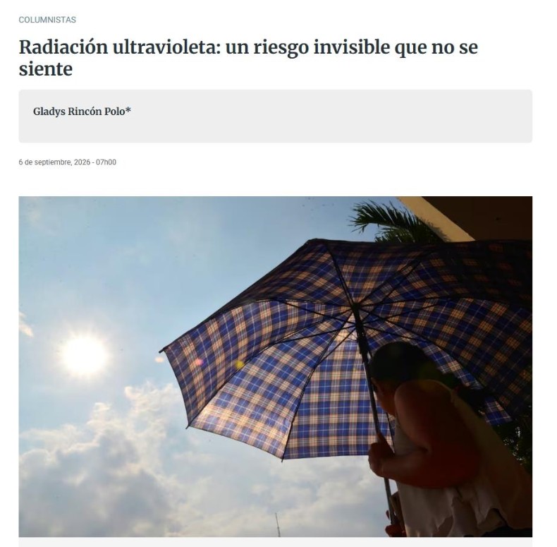 RADIACIÓN ULTRAVIOLETA: UN RIESGO INVISIBLE QUE NO SE SIENTE