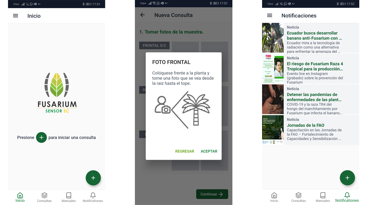 App Fusarium Sensor EC, desarrollada por investigadores de ESPOL.