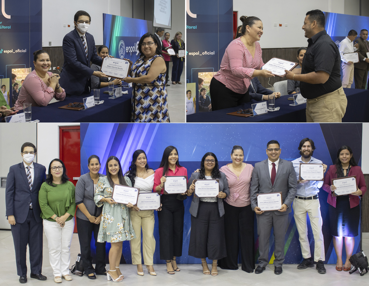 Reconocimiento a Trabajadores, Servidores y Profesores de la ESPOL.