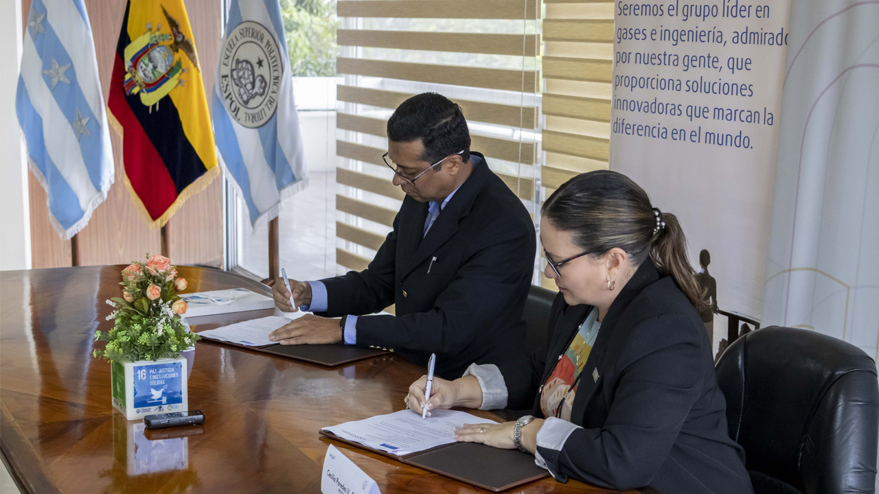 FIRMA DE CONVENIO ESPOL CON LINDE