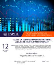 Conferencia: CooLTS: Un nuevo estimador robusto para análisis de componentes principales