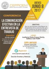 Conferencia: La comunicación efectiva en la entrevista de trabajo