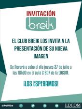 Presentación de nueva imagen de Breik