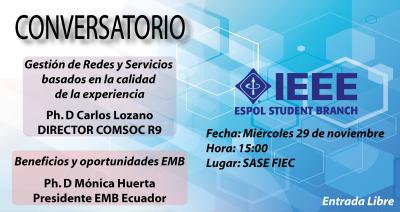 Conversatorio: Gestión de redes y servicios basados en la calidad de la experiencia