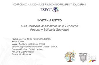 Jornadas Académicas de la Economía Popular y Solidaria