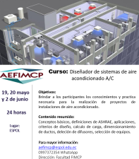 Curso: Diseñador de sistemas de aire acondicionado