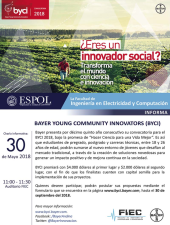 Charla informativa del Bayer Young Community Innovators